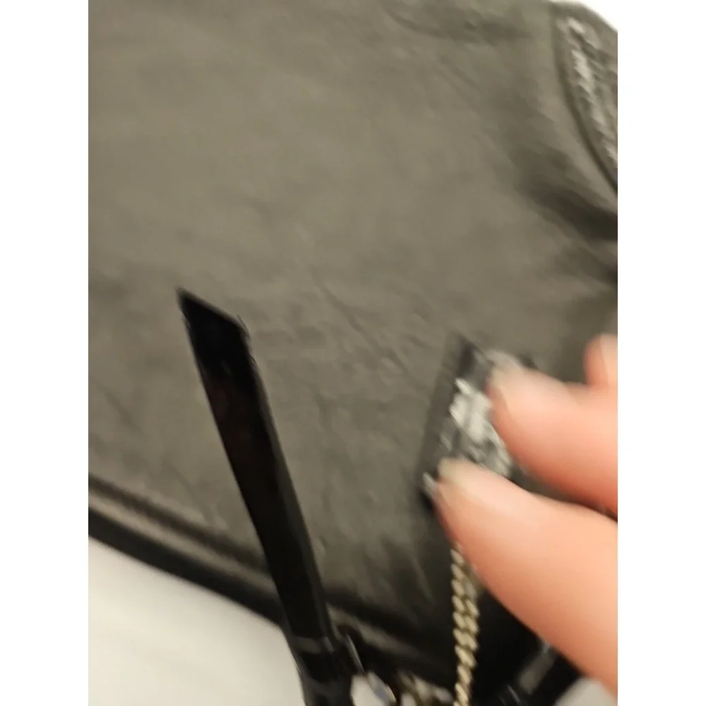 COACH 46913 CHELSEA LEATHER MINI SHOULDER BAG BLACK